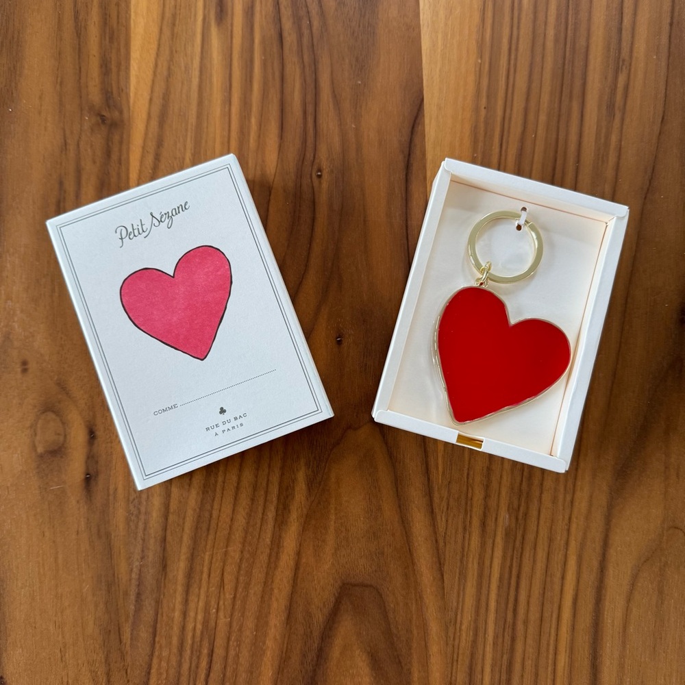 NWOT Sezane Heart Keychain
